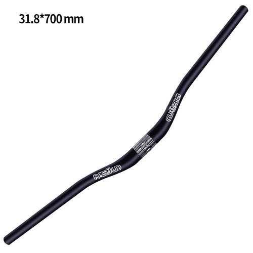 Mountain bike handlebars, horizontal bicycle handlebars, aluminum alloy straight handlebars, horizontal handlebars, 25.4/31.8X700mm handlebars