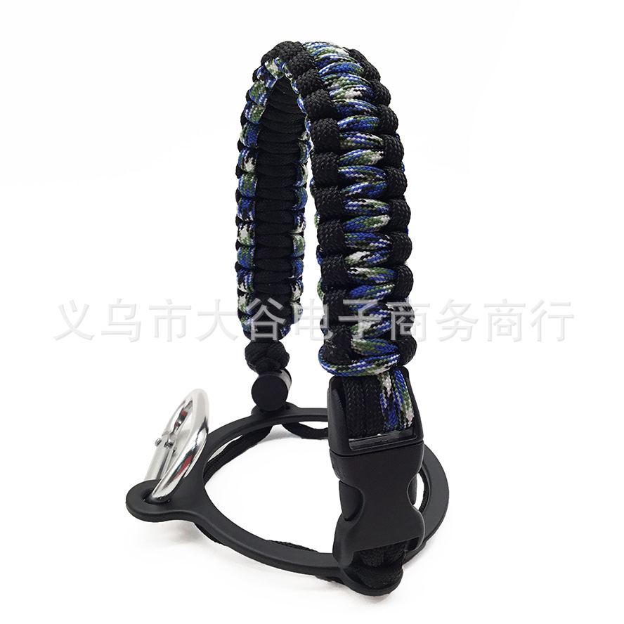 Amazon hidro frasco espacio olla llevar cuerda boca ancha taza de agua cuerda trenzada hervidor llevar cuerda portátil