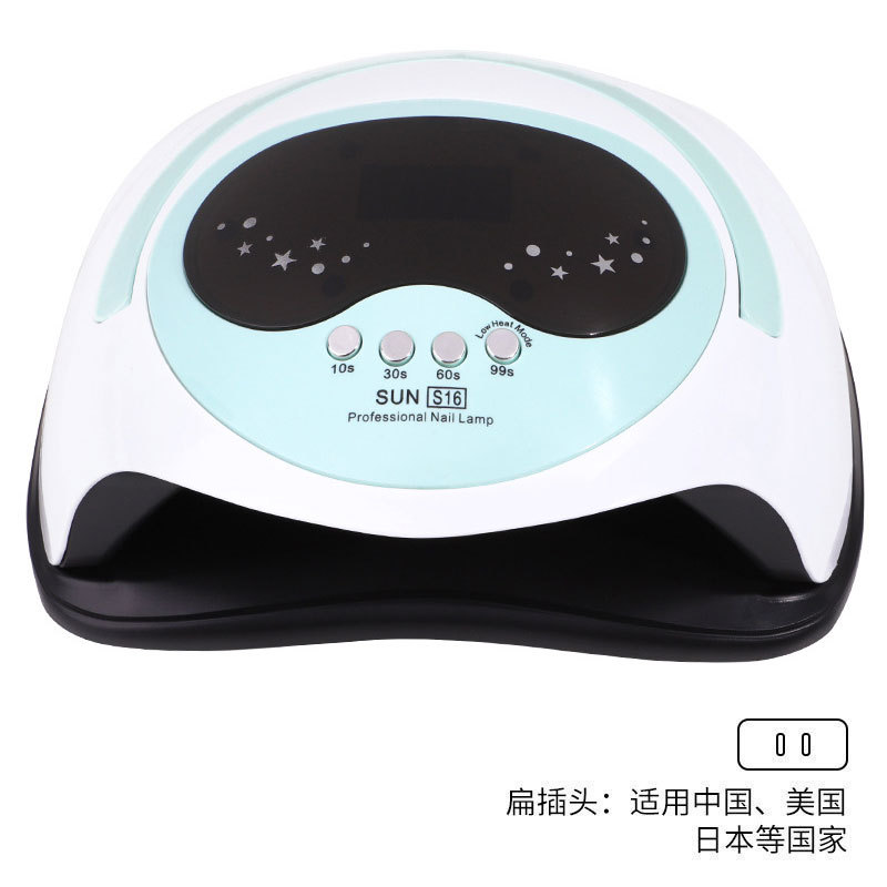 Nueva lámpara de manicura 168w máquina de fototerapia de alta potencia de secado rápido portátil inteligente lámpara de cocción de manicura de inducción transfronteriza