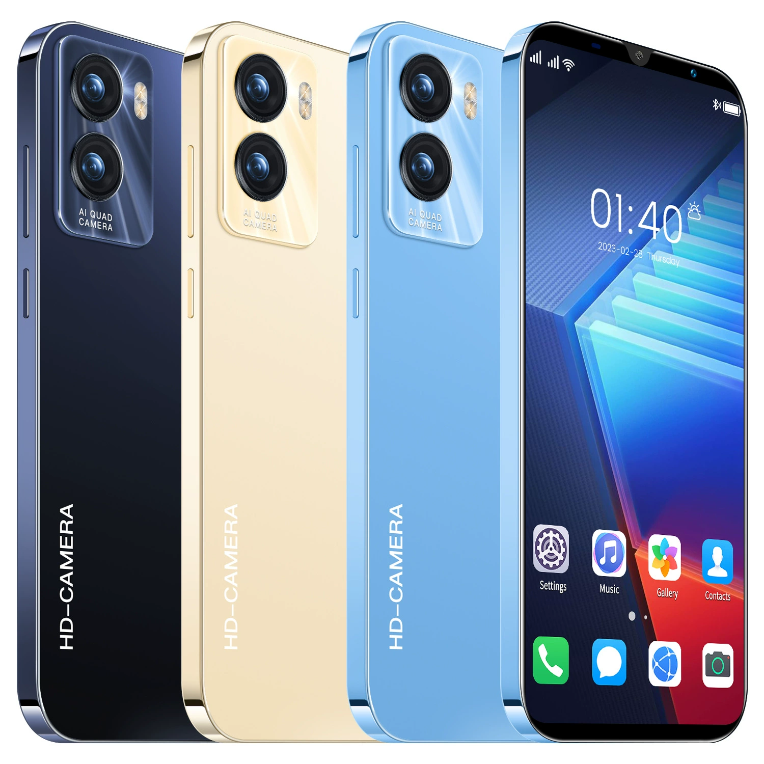 Смартфон R35, 5.5-дюймовый дисплей, 512 ГБ памяти, Android 12, 5G, 4800 мАч