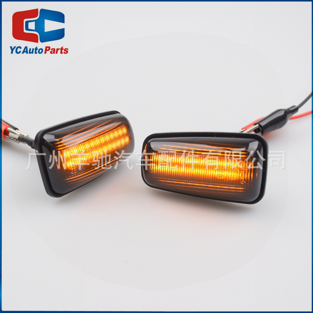 Para Peugeot 106 306 406 806 Citroën Fiat LED dinámico lámpara de hoja de flujo de agua