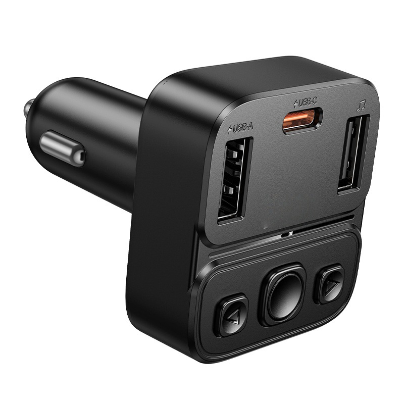 E87 Delta 35W (1A1C) Car Bluetooth Fm Transmitter Bluetooth 5.4 Supports USB Flash Drive Playback