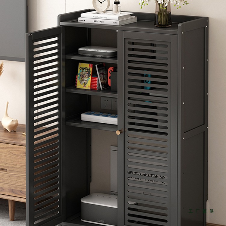 路由器收纳柜落地机顶盒WiFi置物边柜客厅遮丑置物电视柜遮挡柜子