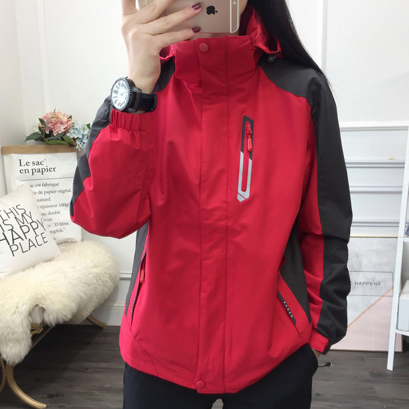 Charge clothing three-in-one detachable autumn and winter coat women's outdoor sports windproof waterproof mountaineering clothing group purchase wholesale men