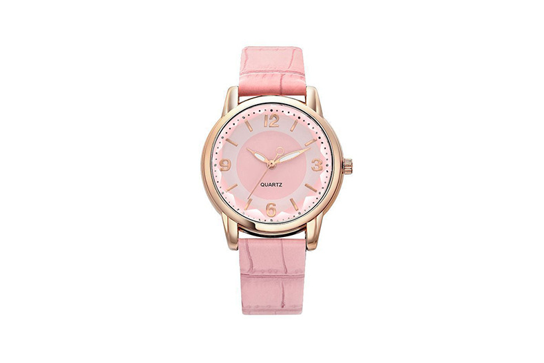 Streetwear Solid Color Buckle Quartz Women's Watches display picture 3