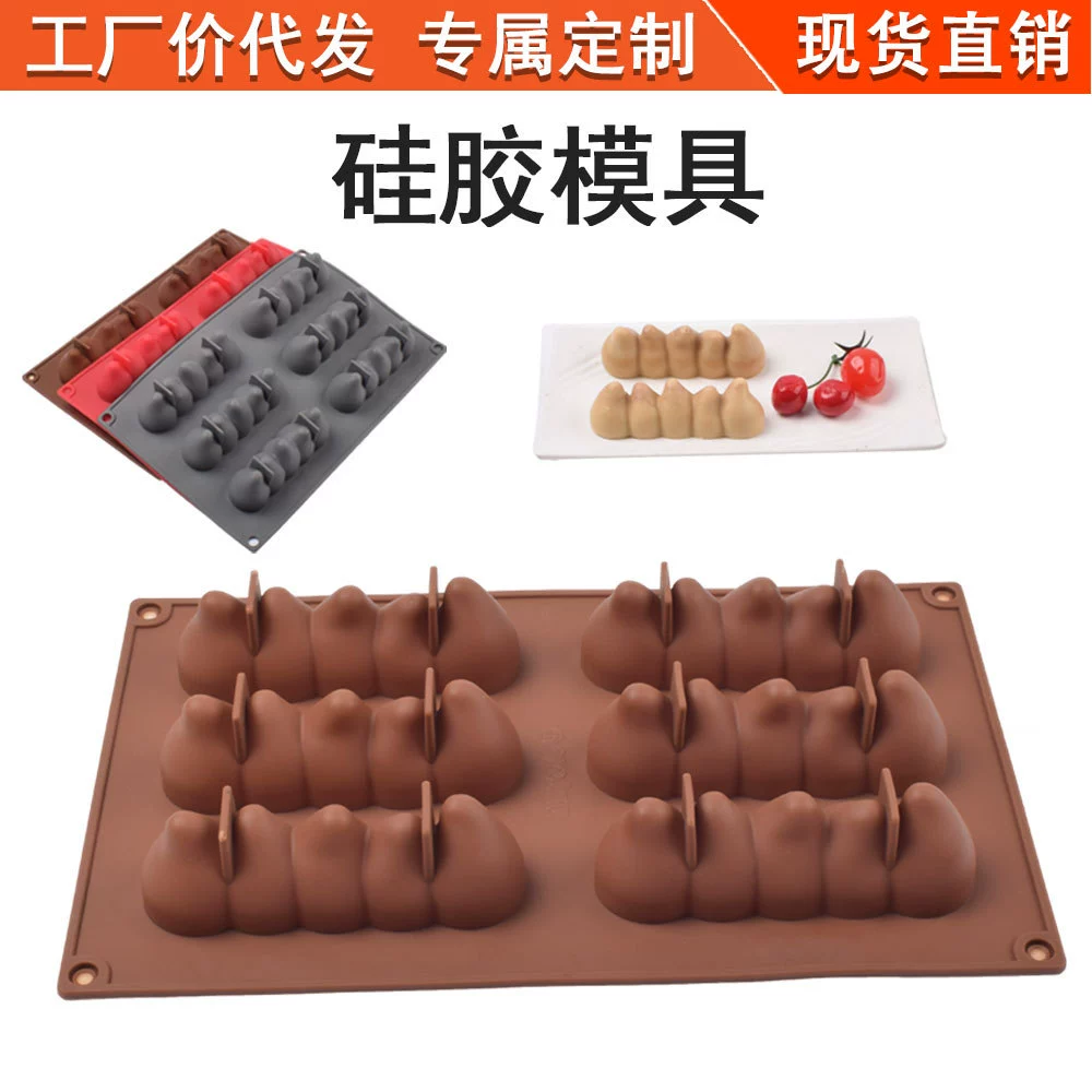 6 даже силиконовые гусеницы плесень шоколадные молочные конфеты