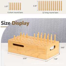 木质充电器整理盒桌面插线板收纳盒diy手机平板收纳支架充电器架