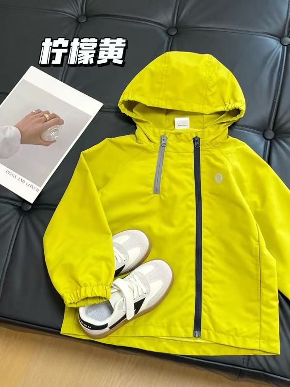 秋季新款男女童户外三防撞色双拉链宽松连帽外套中大童冲锋衣|undefined