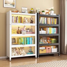 钢制矮柜翻门柜橱柜防尘带门落地书柜置物柜儿童家用办公柜外贸厂