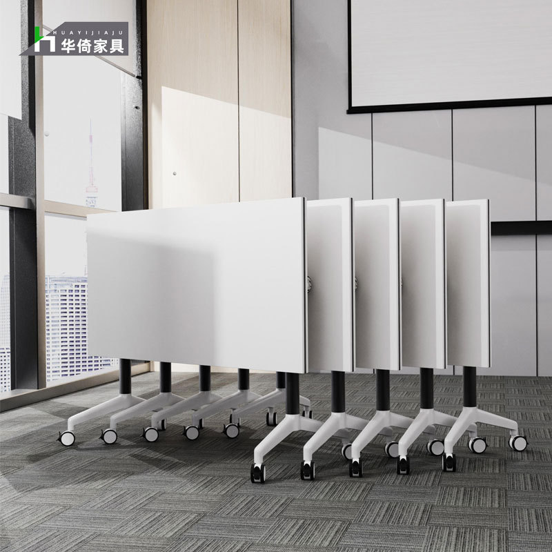 Folding training table movable desk long table educational institution folding training table desk splicing conference table