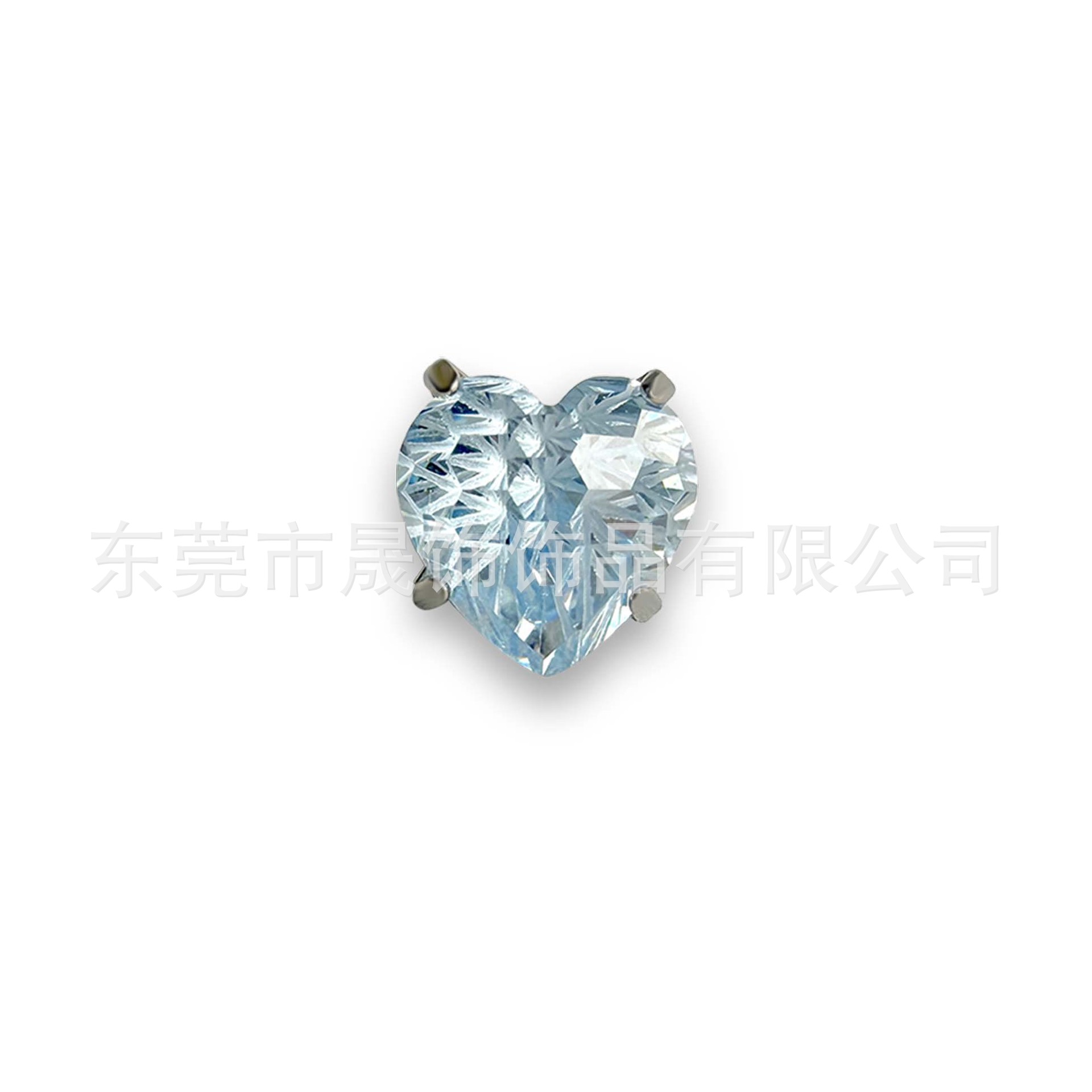 F136圆 Prong Heart 烟 Flower 切爆闪5A Cubic Zirconia G23 Implant Grade Titanium Ear Stud Helix Cartilage Stud Labret Stud Piercing Jewelry