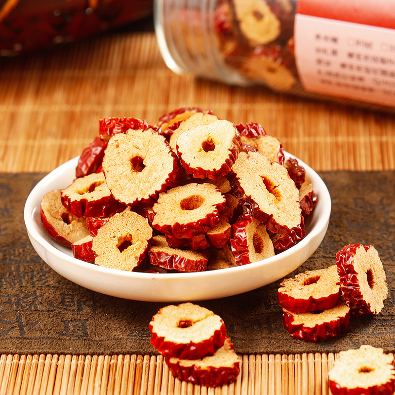 High-Quality Jujube Slices 80g, Xinjiang Jujube Dried Jujube for Tea, Jujube Tea with Longan, Origin