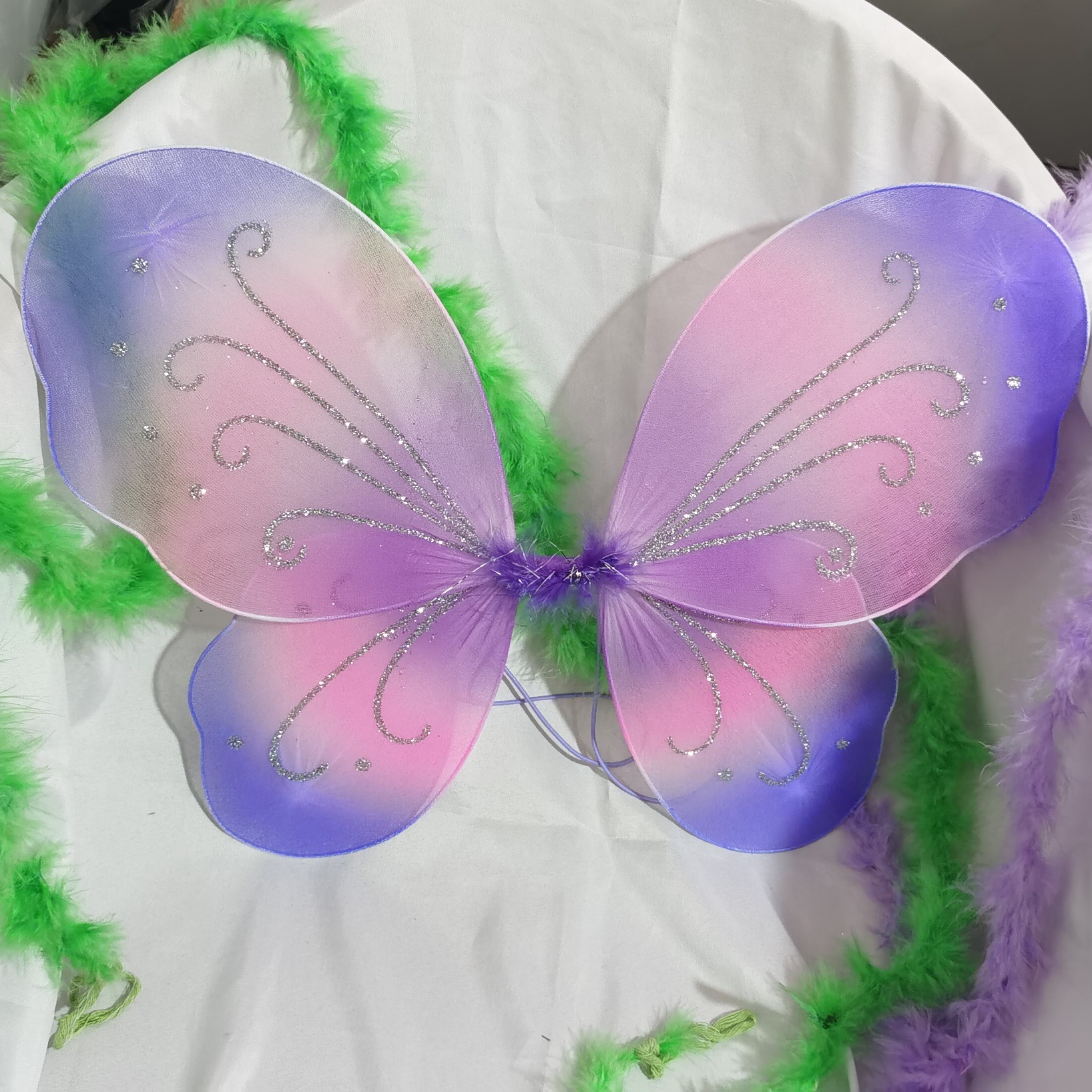 Alas de mariposa coloridas para niños, disfraz de actuación, accesorios para escenario