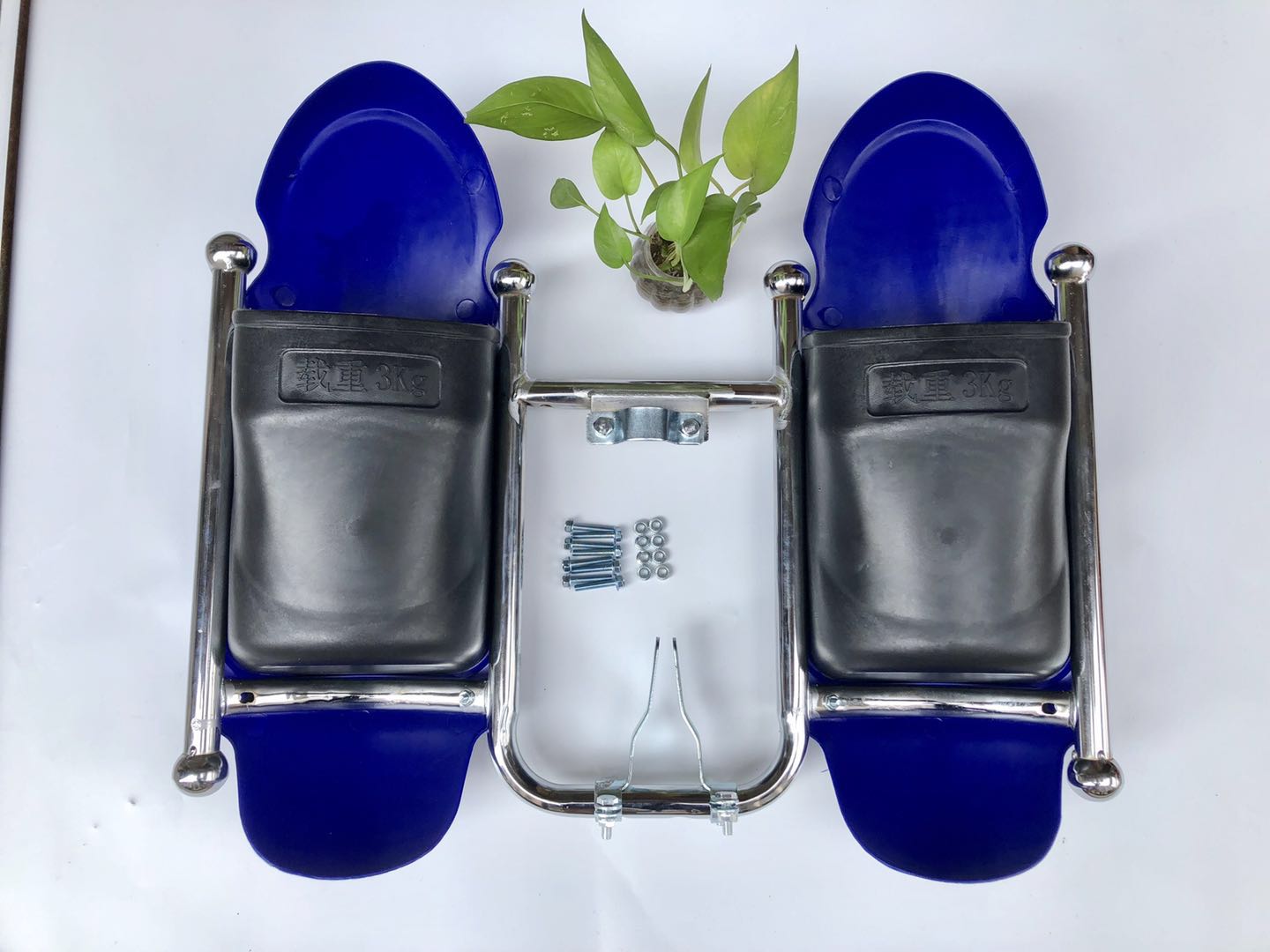 Motorcycle Bumper Frame with Lid Storage Box Jockey Car 125 Men's Motorcycle Modified Thickened Front Bars
