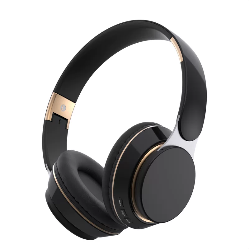 Cross-border headset bluetooth headset subwoofer stereo retractable folding card wireless headset source factory
