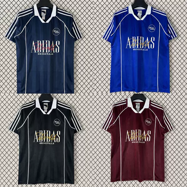 Cross-Border Hot-Selling Football Shirts, Three-Leaf Lotus Co-Branded Casual Jerseys, Football Uniforms, Custom Wholesale Football Jerseys