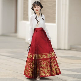 汉服套装;女团表演服;汉服禅茶服