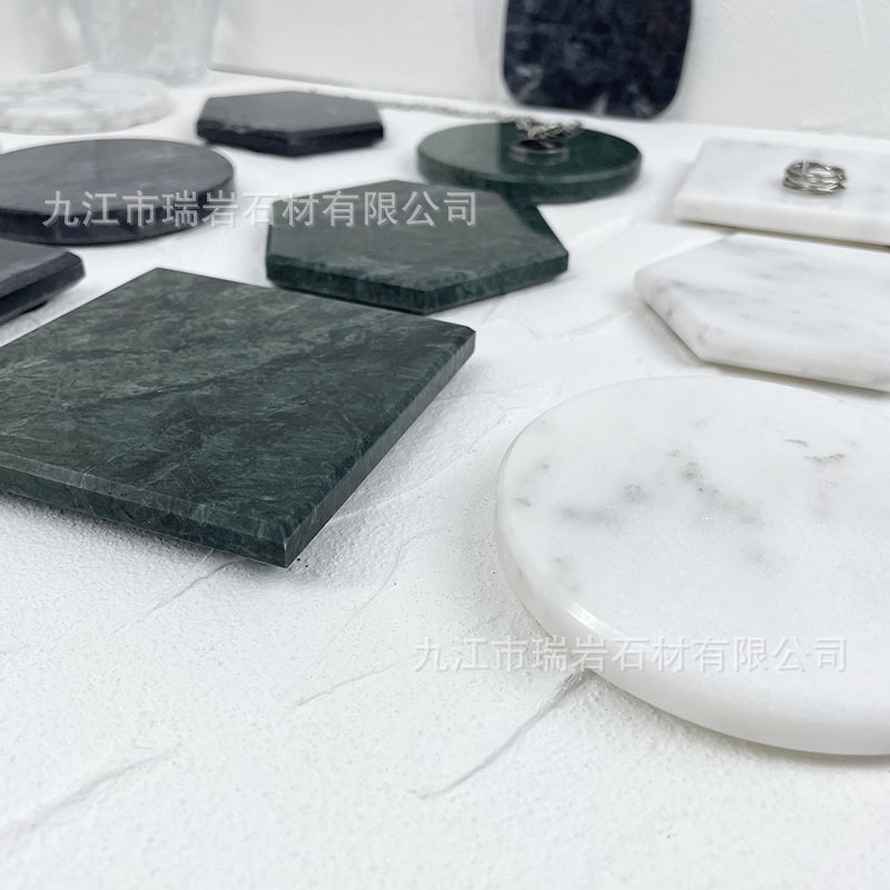 Nordic ins posavasos de mármol natural suministros de hotel posavasos de café manteles individuales de lujo ligero fabricantes de almohadillas de aislamiento al por mayor