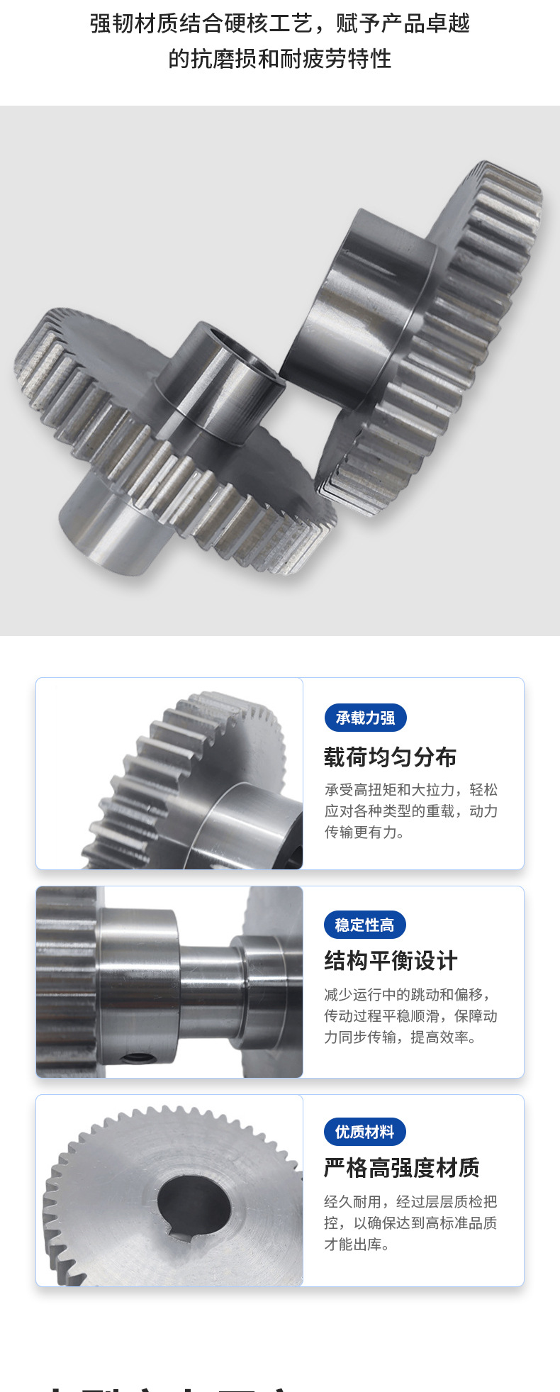 45 # Steel Spur Gears, Precision Cylindrical Spur Gears, Industrial Machinery Transmission Gear Parts Can Be Customized