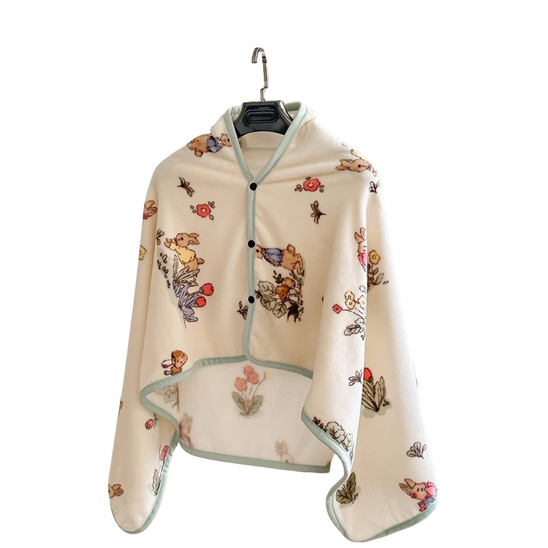 Mantón de lana de leche manta de invierno manta de capa gruesa cama siesta de oficina sofá de lana de coral manta para cama image 6