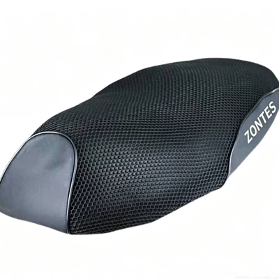 Motorcycle cushion seat cover, 3D honeycomb mesh