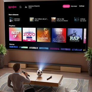 2025 New Model in Stock Cross-Border Popular K7 Smart Android Ultra-High Definition Projection Screen Home Recommended Projection