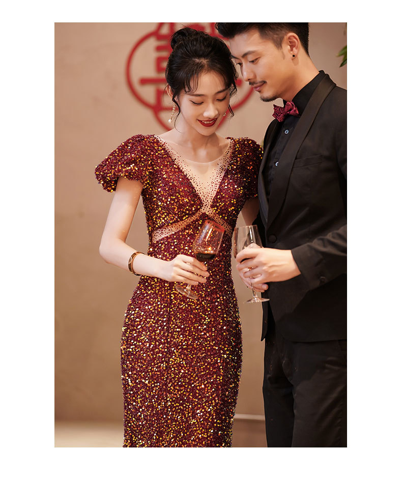 D9071 1520K VÁY ĐẦM LIỀN THÂN DỰ TIỆC NỮ SUZOPU DÙNG TRONG LỄ CƯỚI KIỂU ĐUÔI CÁ THỜI TRANG NỮ G04 SẢN PHẨM MỚI
