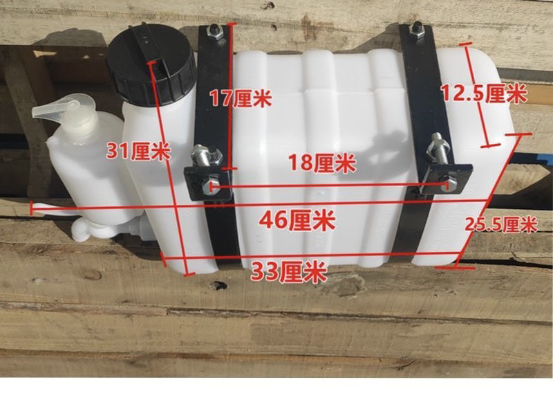 Small truck hand-washing water tank with faucet, small truck retrofit with on-board hand-washing kettle