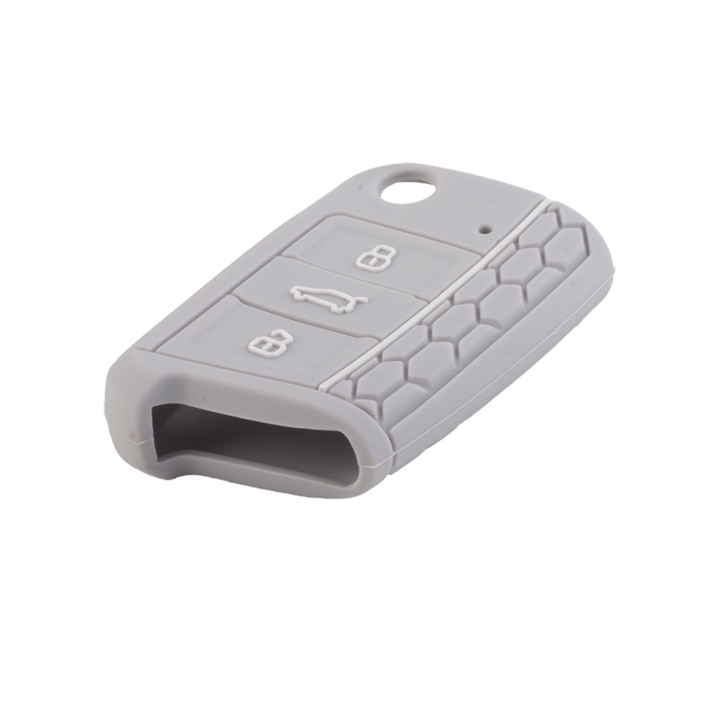 Aplicable a Volkswagen Golf 7 panal Borde de silicona llave caso lingdu flexible pegamento epoxi línea roja coche control remoto caso