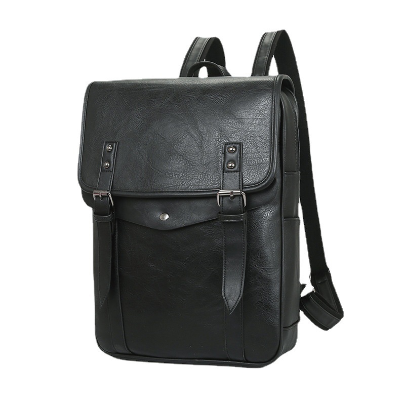 Retro Fashion Men's Travel Backpack - Back View