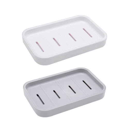 Double-layer soap box with lid, bathroom toilet drain soap box, creative travel portable soap holder, simple soap rack