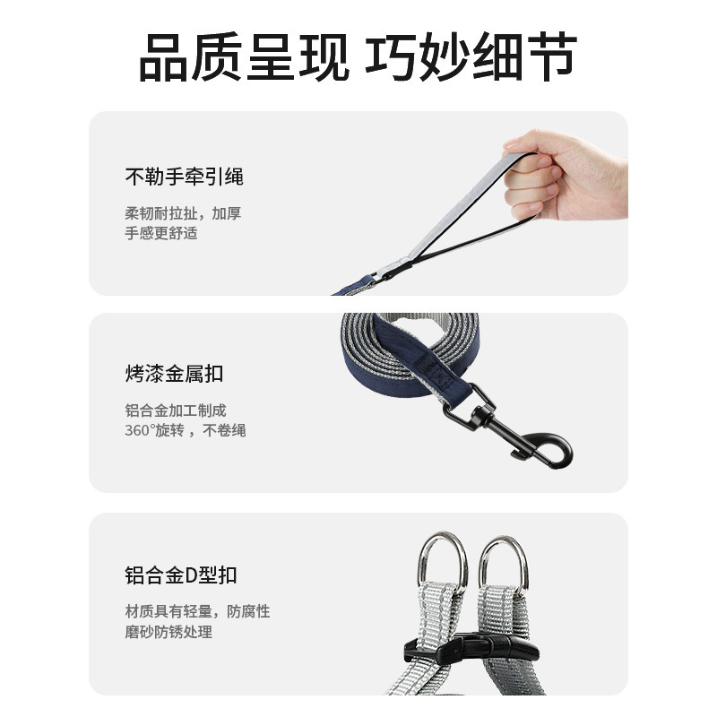 Correa de perro transfronteriza correa de pecho de perro pequeño Chaleco de correa de perro de peluche correa de perro de oso