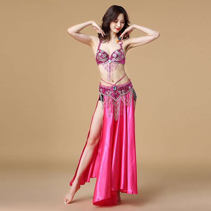 Ropa de danza India de gama alta ropa de danza del vientre 2023 primavera y verano sexy nueva ropa de práctica ropa de rendimiento falda de sujetador femenino
