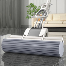 拖把家用一拖净海绵拖把布滚轮式挤水免手洗自动脱水胶棉拖地拖把
