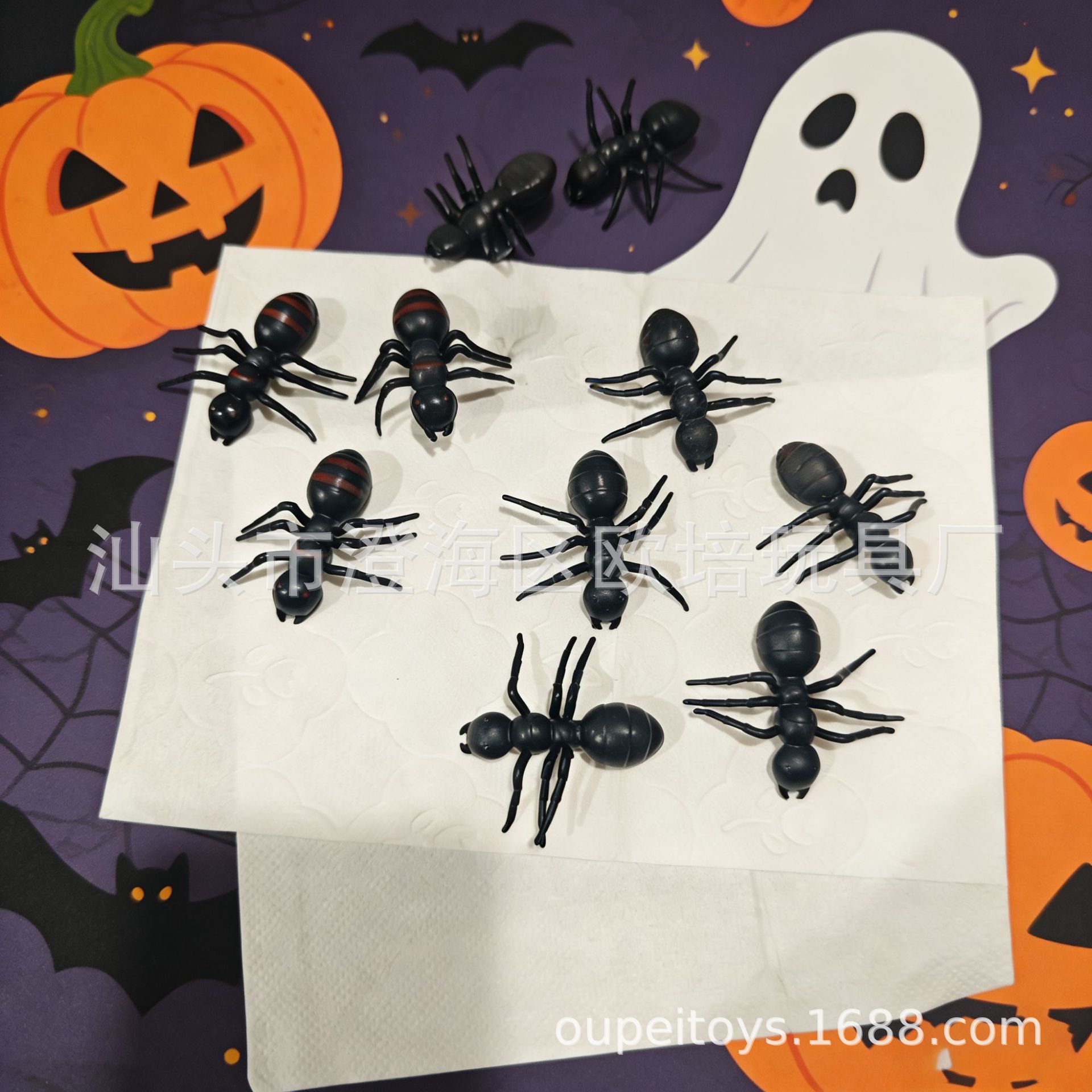 Halloween Realistic Ant Prank Toy Fake Ant Plastic Large Ant 4cm Prop April Fool's Day Insect