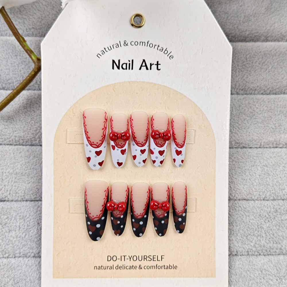 Año Nuevo usar piezas de uñas al por mayor productos terminados rojos carril pegatinas de uñas decodificado 10 piezas de piezas de uñas de ojo de gato