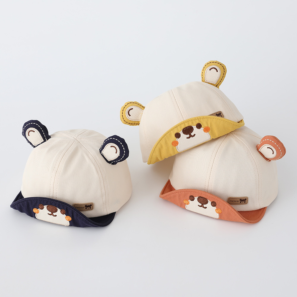 Children's demi-season thin cute cotton hat