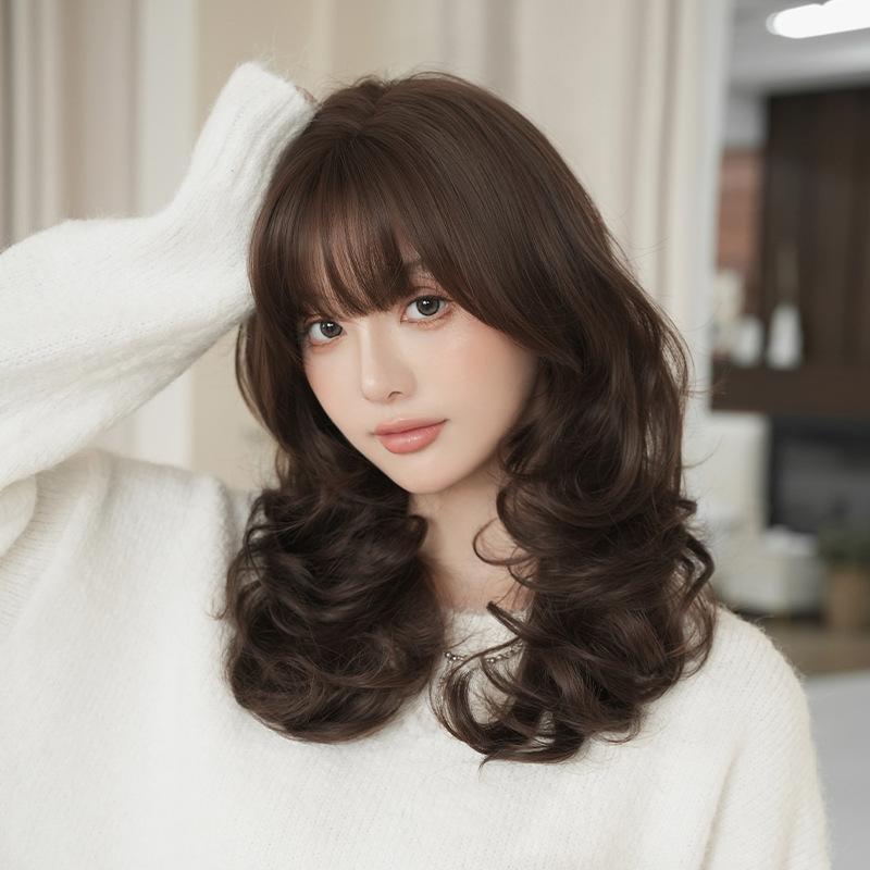 2026 new wig for women with long curly hair cross-border explosive…
