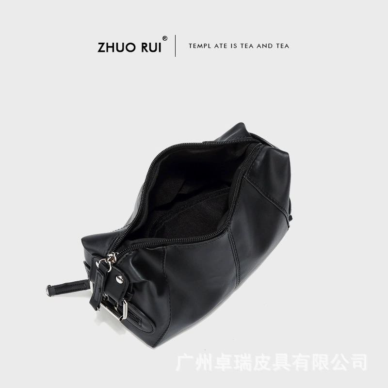 Сумка через одно плечо (ZHUO RUI) маленькая сумка с молнией подмышечная, компактная 22×11×14 см