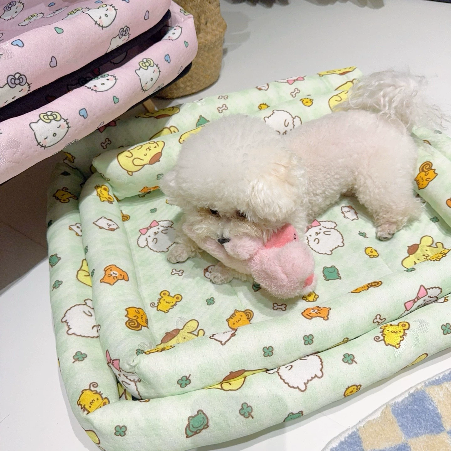 Клетка для домашних животных, летнее прохладное гнездо, удобная и дышащая ткань, прохладная, но не ледяная, удобное летнее кошачье гнездо.