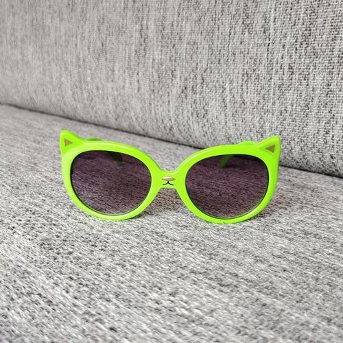 欧美猫眼卡通儿童太阳镜宝宝舞会墨镜潮流糖果色男女童太阳眼镜