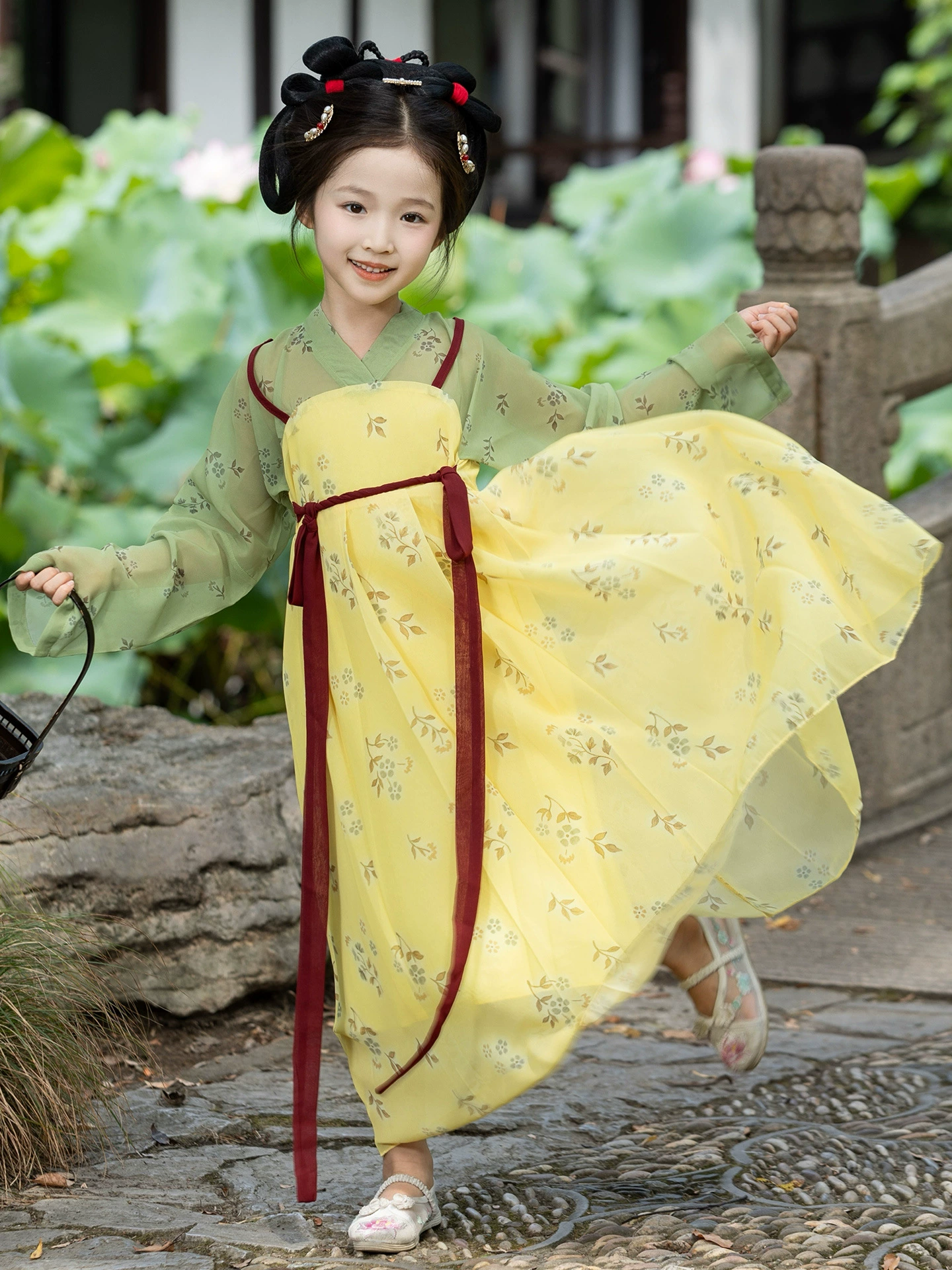 Детский Hanfu, юбка, костюм, платье