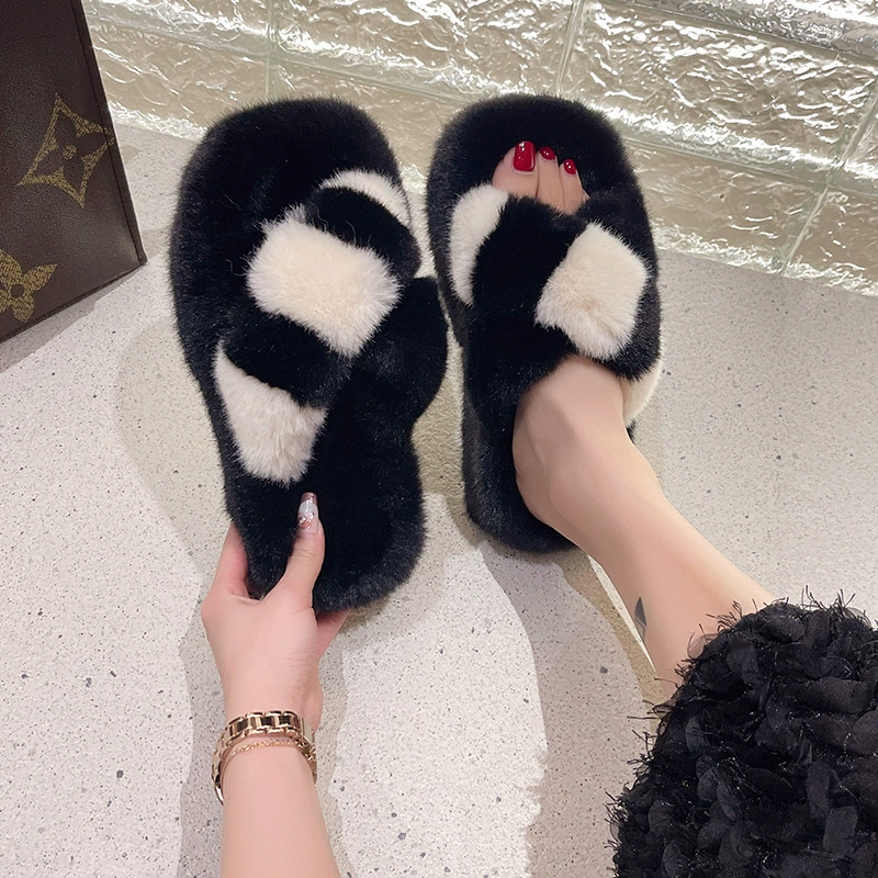Демисезонные тапочки с высоким флисом, размеры 35–42, разноцветные уютные домашние slides