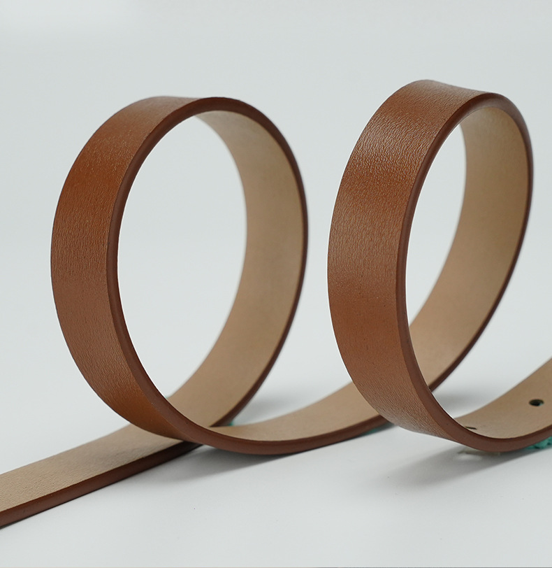 Curea din piele pentru femei, cu cataramă cu ac, nouă, vânzare fierbinte, 2024, fără strat intermediar, versatilă, curea cu cataramă japoneză, populară, din piele de vacă pură, pentru femei_voghion.com