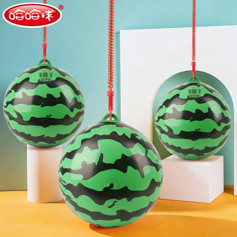 Haha Ball Children's Chain Ball with Rope Elastic Ball Baby Inflatable Bouncing Ball Bracelet Ball Toddler Sensory Training