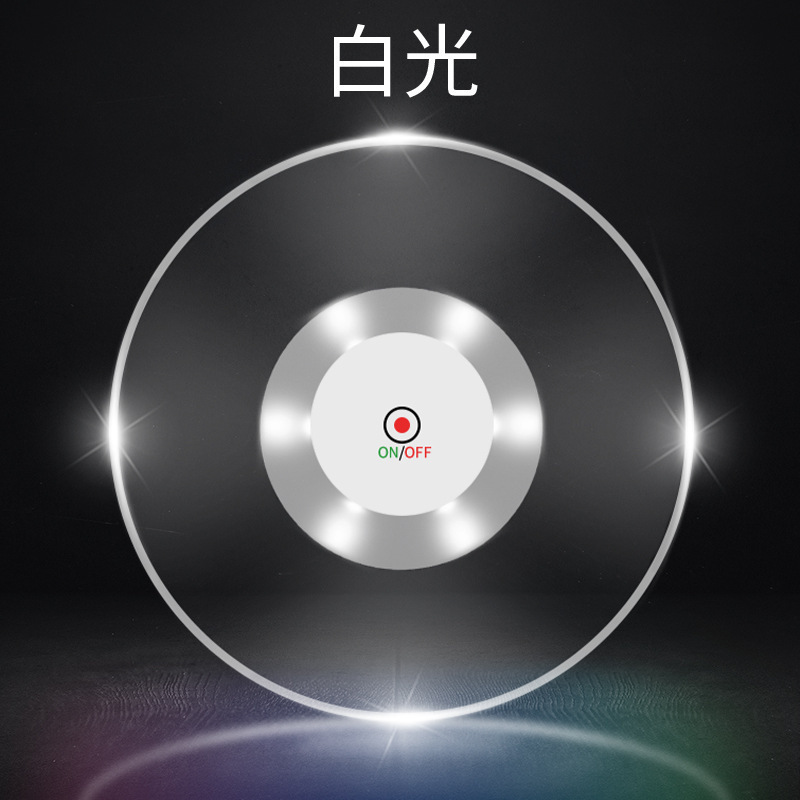 Acrílico colorido luminoso montaña transparente flash base barra de luz KTV cóctel LED antideslizante montaña