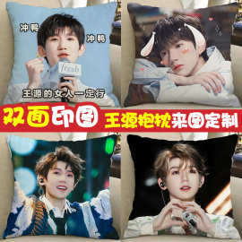 王源周边抱枕diy制作客厅狂欢演唱会应援玩偶娃娃公仔小汤圆枕头