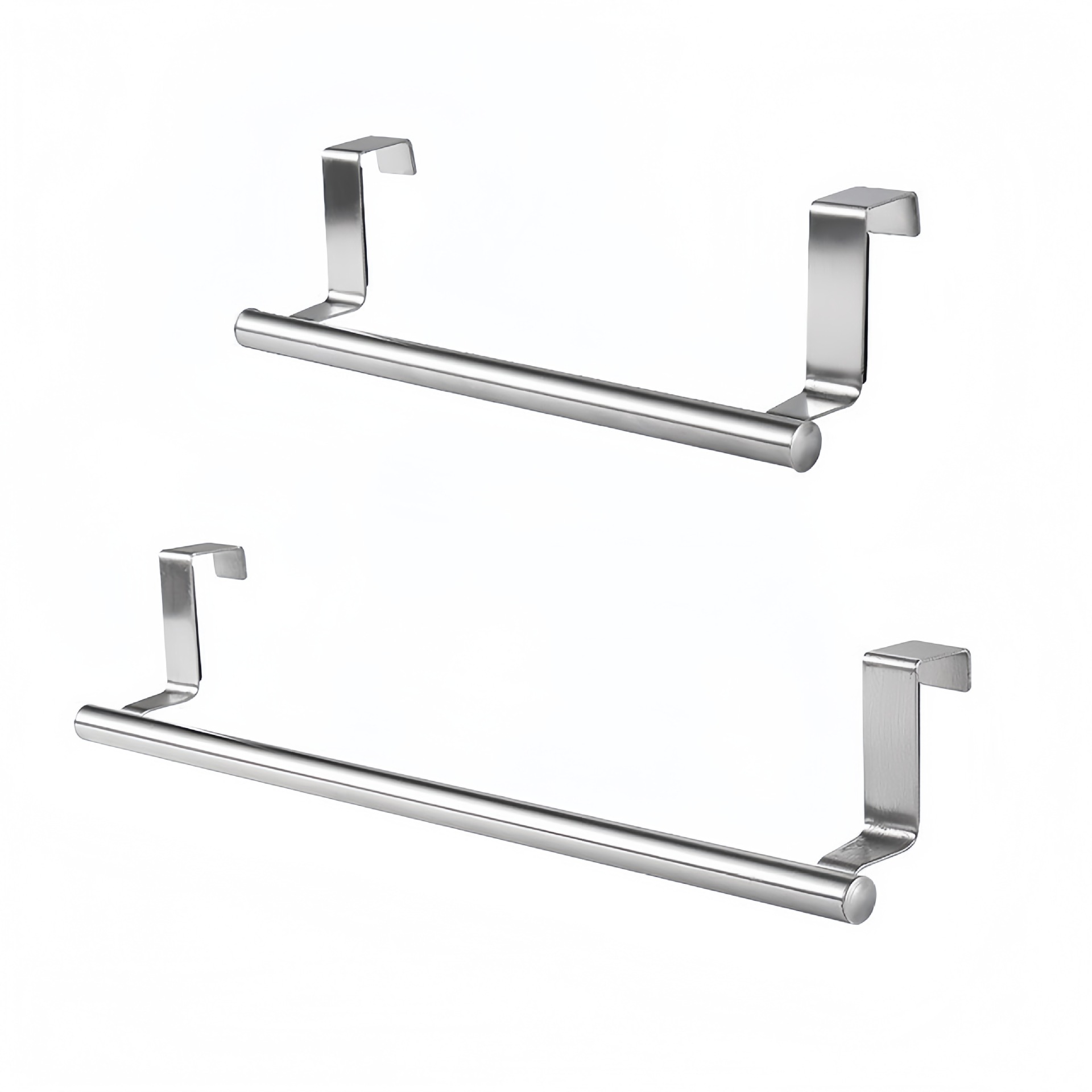 Factory Direct Supply Stainless Steel No-Drill Towel Rack Bathroom Storage Hanging Rod Bath Towel Rack Cabinet Storage Rack