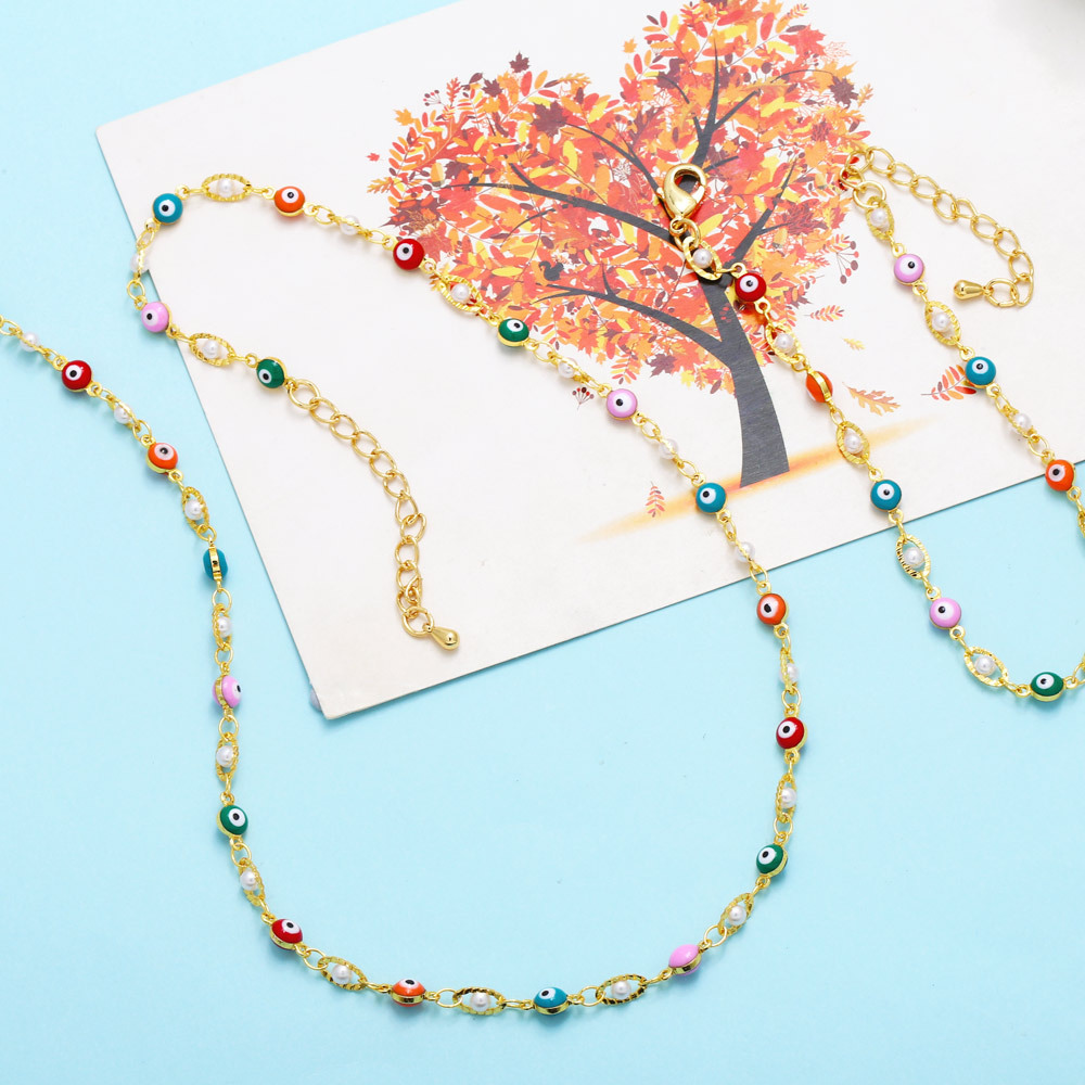 Fashion Eye Copper Plating Artificial Pearls Womenu0027S Bracelets Necklace 1 Piece