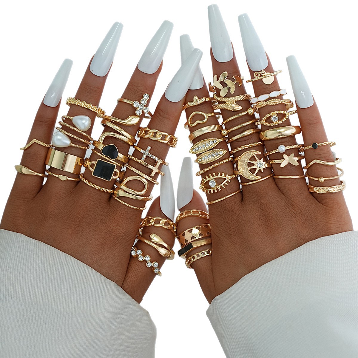 Minimalist Stackable Ring Set With Cubic Zirconia For Women_voghion.com